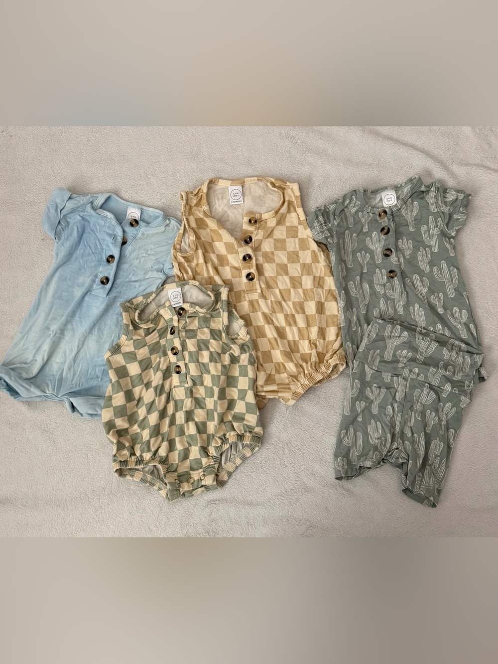 Lou Lou baby rompers- set of 4